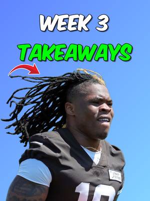 Week 3 Fantasy Takeaways🏆 #nfl #fantasyfootball #fantasyfootballadvice #fyp