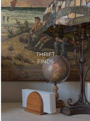 What I Thrifted vs. What I did with it! 👇🏻 1. $5 Metal Wall Art 2. $2 ceramic bowl 3. $1 wooden napkin holder 4. $2 marble candlestick holders 5. $1 ceramic terracotta bowl 6. $2 wooden pot holder #thriftfinds #thrifting #thriftshop #thriftedstyle #thriftedfinds  