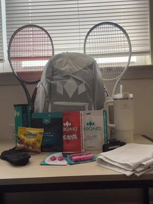 We’re always carrying the Diadem essentials!!  Shop now @ diademsports.com #tennistiktok #whatsinmybag #tennis #diadem #tennisbag 