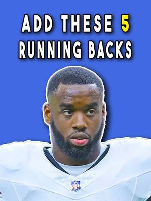 5 running backs you need to add in your fantasy league ASAP  #fantasyfootball 