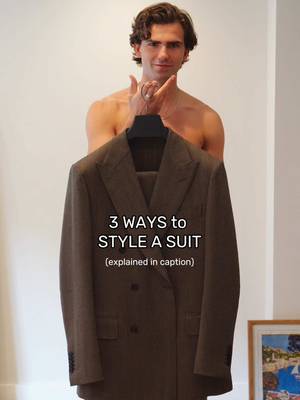 3 Ways To Style a Suit #suit #howtostyleasuit #suitmen #suitsupply #fashionmen @Suitsupply 