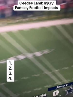 How the Ceedee Lamb Injury Effect Fantasy Football #walterpicks #fantasyfootball #dallascowboys #ceedelamb #cowboys 