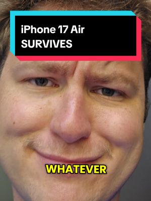 It LIVES! The iPhone 17 Air survived the famous JerryRigEverything Bend Test! #iphone17air #newiphone #iphone17 