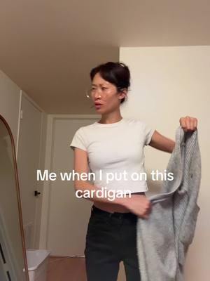 Me when I put cardigan be like 