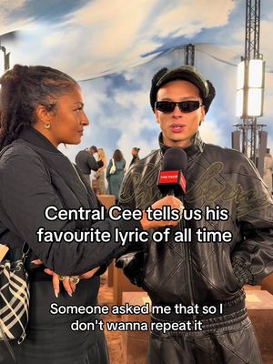 We bumped into our former FACE cover star at the @Burberry show. What’s your favourite @CentralCee lyric? @Lea Lea Lea #centralcee #londonfashionweek #fashiontiktok #burberry 