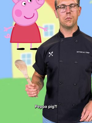 Whatever you do, don't tell Mummy and Daddy Pig. #MythicalKitchen #PeppaPig
