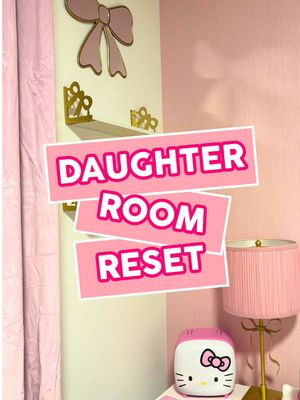 Clean my daughter’s room with me! 🩷 #roomreset 