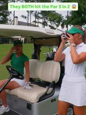They BOTH hit the Par 5 in 2 #fyp #golf #golfgirls #golf #womensports 