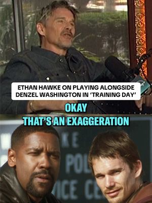 Ethan HAWKE tells us what it was like to work alongside Denzel Washington in making the movie ‘Training Day’  See Ethan in FX’s “The Lowdown”, which premieres on FX on Tuesday 9/23 #denzelwashington #trainingday #movies 
