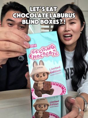 Unboxing Chocolate Labubu Blind Boxes?! These are from @brucesuperc @Bruce Super and they’re called the ORIGINAL Sobubu Chocolate Monsters by @socacao and they come in 5 different colours and there’s also a secret! #labubuchocolate #sobubu #dubaichocolate #socacao #blindboxes 