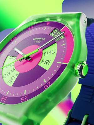 Statement neon hues, fresh designs, and feel-good '80s and '90s energy! #SwatchNEON