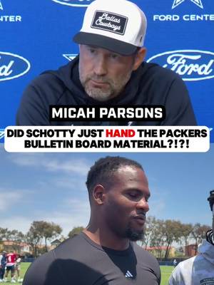 Good fun or bulletin board material for the Packers? 🧐 (via: DallasCowboys.com)  #NFL #DallasCowboys #MicahParsons 