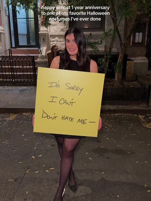 If you need an idea for Halloween this year, def consider going as the breakup post-it from SATC lol