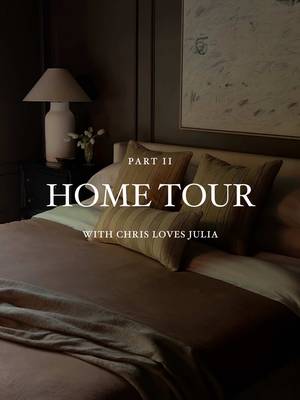HOME TOUR: PART 2 | They showed us around… then showed us the door. From the primary bedroom to the dining room, Chris & Julia finish out their home tour by revealing how mixing geometrics with botanicals creates a layered, balanced, and full-of-life home. #CLJxLoloi @Julia Marcum 