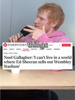 will noel one day make his mind up about ed sheeran 🧐 full pod with @Ed Sheeran out now on apple + spotify 🎧 watch on patreon 📺 #oasis #edsheeran #music 