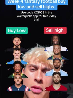 Week 4 buy low sell highs for fantasy football #walterpicks #walterpicksnba #fantasyfootball #fantasyfootballadvice2022  
