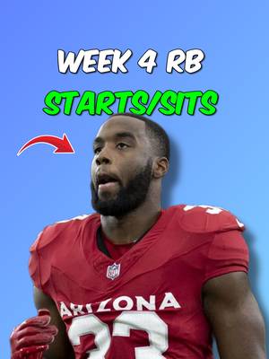 RBs To Start & Sit For Week 4 Fantasy Football 🏆 #nfl #fantasyfootball #fantasyfootballadvice #fyp