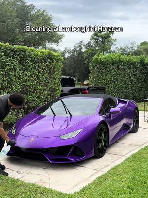 Cleaning a Lamborghini Huracan 🏁 #fyp#detailing#viral#ceramiccoating#lamborghini