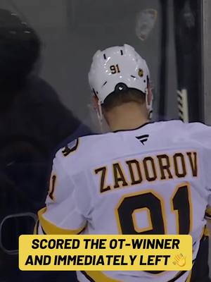 Nikita Zadorov ended things and said “my work here is done” 🤣 #fyp #hockey #NHL #bostonbruins 