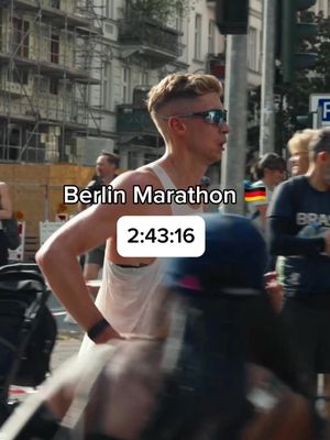 Berlin marathon - 2:43:16 Still feel pretty rubbish about the result. I’m glad my mental state isn’t on record from that second half. That was a difficult run! Not going to go and chase another one like I did last time. A break is needed in all aspects :) 1st half: 1:14:24 2nd half: 1:28:52 Had an absolutely unreal day afterwards. It’s one of the best parts of a marathon. 42.2k in the legs & doing everything in your power to ruin recovery. Wouldn’t have it any other way 🤝 Thank you to @Pro:Direct Running and @adidas for the chance to experience the whole weekend. Incredibly grateful to do so. #Running #runner #marathon 