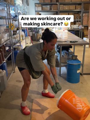 Are we a natural skincare studio or a gym? Honestly…both. 😂 When it comes to our Buff Face and Body Scrub, mixing by hand just doesn’t cut it, so our production team gives it the full body workout it deserves. 💪  Crafted with gentle clays, flowers and apricot kernels, Buff is formulated to exfoliate, smooth and refresh for a silky-soft complexion.  #naturalskincare #bodyscrub #bodyscrubs #healthyskin #exfoliate 