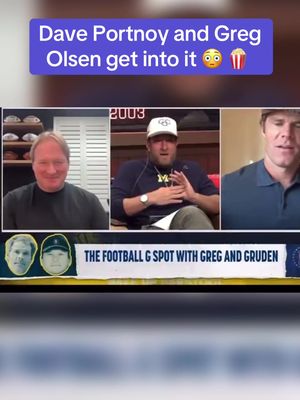 Greg Olsen & Dave Portnoy go at it 😳 #daveportnoy #gregolsen 