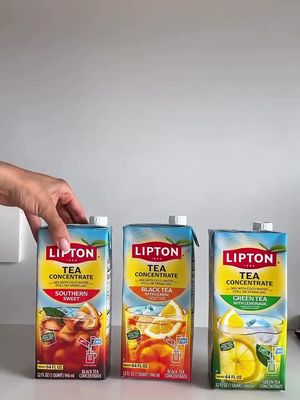 Three flavors. Endless refreshment 💛 With new Lipton Iced Tea Concentrates, you can whip up Southern Sweet Tea, Black Tea with Lemon, or Green Tea with Lemonade in seconds. Just mix with still or sparkling water and sip your way through whatever the day brings 🍹 #LiptonTea #LiptonConcentrates 