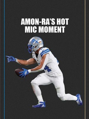 Breaking down Amon-Ra St. Brown’s hot mic moment with David Montgomery 🤣 #nfl #football 