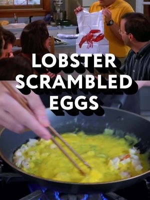 Upgrade your scrambled eggs with lobster 🦞 #food #Recipe #chef 