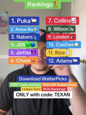 Wide Receiver Rankings after Week 3…#fantasyfootball #fantasyfootballtips #fantasyfootballadvice #fantasyfootballdraft #nflfootball 