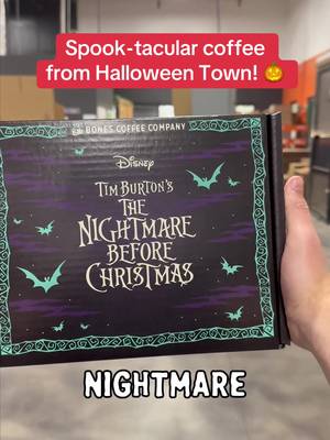 Spook-taculae coffee flavor from Haloween Town!! 🎃💀 #BonesCoffee #thenightmarebeforechristmas #nightmarebeforechristmas 