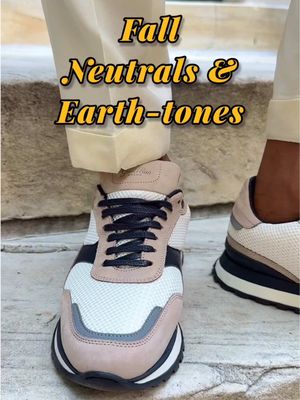 Stepping into neutral & earth-tone sneakers this fall. Not a ground breaking idea, but, #sneakers are often overlooked during this season for boots & loafers in autumn hues. What’s your fall footwear vibe? These sneakers are by @goodmanbrand  #menswear #style #mensstyle 