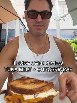 Leora cafe in LA is really a must try and you have to get the below .. - frozen iced coffee (half sweet)  - tuna melt  - chicken Caesar wrap  - buffalo chicken wrap 