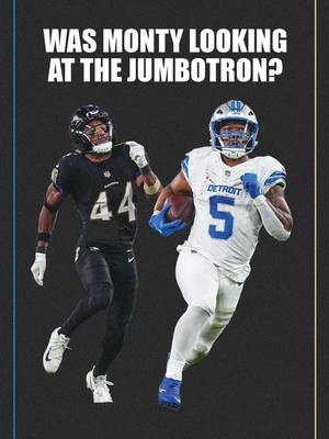David Montgomery reveals that he was looking at the Jumbotron during his 72-yard run against the Ravens in order to see how close the Ravens defenders were behind him 🧠 #nfl #football 