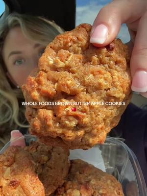 BROWN BUTTER APPLE COOKIES?!?🍪 Are you kidding me @Whole Foods Market ??? Stumbled upon these in the bakery section today and of course I had to try. I didn’t know my life would change forever ##wholefoods##falldesserts##cookies##brownbuttercookie