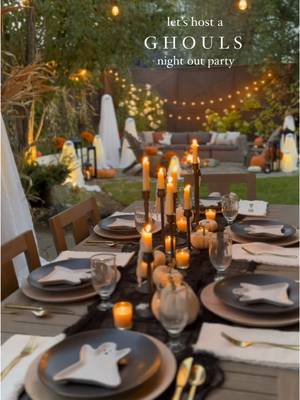 Who’s ready for a “Ghouls Night Out?" 👻 @LittleHouseOnChestnut gave her outdoor space a ghostly glow-up with our festive Halloween decor! #mypotterybarn
