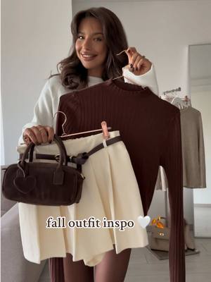 fall outfit inspo 🤍🍂 comment for links!💌 Skort & Top @ONLY MY SHOP  #fallfashion #falloutfit #outfitinspo #fashioninspo #fallstyle 