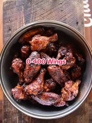 0-400 Wings seasoned with our Hail Mary BBQ Rub & sauced with our Holy Cola BBQ Sauce. Great color, crisp & taste! Recipe & full video on MeatChurch.com! #MeatChurch #BBQ #Wings #Cooking #ChickenWings 