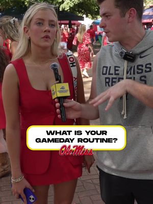 Asking Ole Miss Students what their Gameday Routine is like 👀 #cfb #CollegeFootball #olemiss #olemissfootball #hottytoddy 