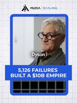 Would you fail 5,126 times before your first success? This is exactly what James Dyson did before getting the successful prototype that built Dyson’s empire it has today