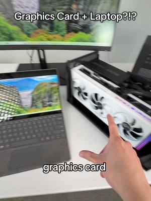Connecting a graphics card to my laptop w/ @Razer core x v2! #egpu #pcgaming #laptop #GamingSetup #tonytechbytes 