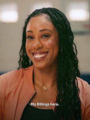 Forward @monique billings embracing some full-court support and guidance from the Kaiser Permanente physicians! 