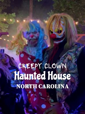 🤡😭 CLOWNS ARE SERIOUSLY MY WORST NIGHTMARE!!!!  😱😭 I CAN’T SLEEP AFTER THIS!! l absolutely love Halloween and haunted houses, but these creepy clowns make me want to run for my life!!  I visited here a few nights ago with friends and it was freakin intense !!! This creepy clown house place is seriously one of the most epic haunted houses I’ve ever been to!!! They give you 3D glasses and you feel like you’re in a different dimension!!!  This is one of the many haunted houses located @thewoodsofterror in Greensboro, North Carolina and it so sickkkkk!!!! 🔥They really go all out here from the elaborate buildings to the scary monsters!!! This place is a MUST VISIT for spooky season!!!  This is @thewoodsofterror 33rd Year of Terror featuring: 💀 16 Terrifying & Unique Attractions 😱 2 BRAND NEW HAUNTED HOUSES 👻 Make your way through 20 acres of infected creatures, murderous clowns, villainous pirates, insatiable cannibals and so much more!  Check them out for more details!!! Know before you go: The midway has food and drinks! Plus, the monsters all come out and dance!! They put on an epic show with awesome music!!! It took about an hour to walk through all of the different haunted houses and there’s more coming out soon!  ➡️ Share to your stories if you love haunted houses and Send this to who you’re going with ! 📍@thewoodsofterror  5601 N Church St, Greensboro, NC 27455 #thewoodsofterror #northcarolina #nc #visitnc #greensboro           