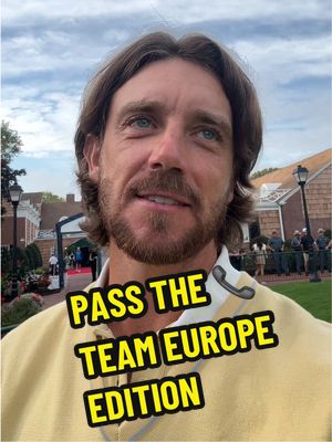 Pass the phone: Team Europe edition ➡️ #TeamEurope #RyderCup #FYP 