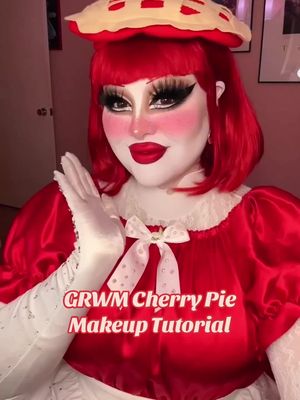 You know you want a taste of the cherry pie 🍒🥧 #grwm #dragqueen #dragmakeup #dragqueens #makeup 