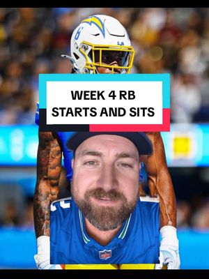 WEEK 4 RB STARTS AND SITS. Who is your RB sit for the week? #chargers #vikings #bengals #nfl #fantasyfootball 