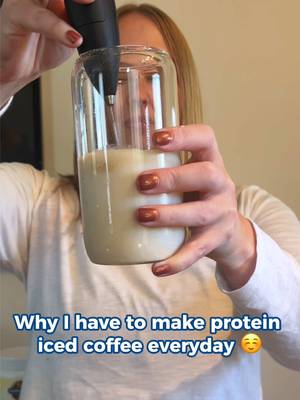 Me 🤝 protein iced coffee