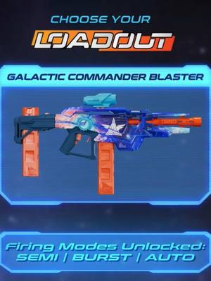 3 modes. motorized fire. 2 x 18 dart mags. DO WE NEED TO SAY MORE!!!  Check out Nerf Galactic Commander blaster 🫡 