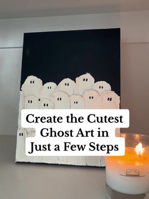 Who knew spackle could look so cute?! 👻 Send this to a fellow Halloween fan to inspire a spooky season crafting night! Find even more DIYs for the whole family at the link in our bio.