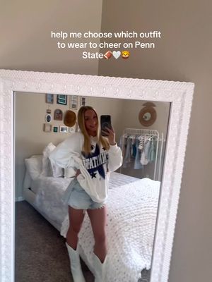 still reppin the blue & white with @Gameday Social 💙🦁🤍 #pennstate #oregon #football #gameday #weare 